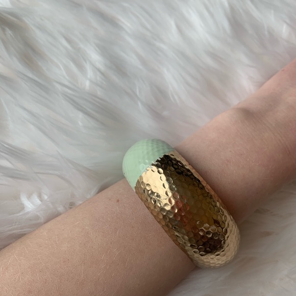 Two-Tone Gold Bangle - Picture 4 of 4